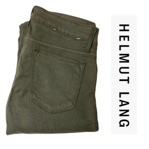 *HELMUT LANG Super Skinny Jeans Army Green Size 25